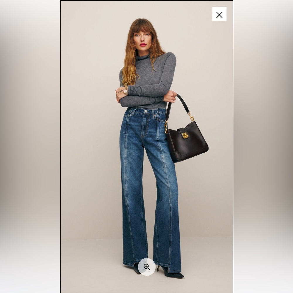 Reformation Cary High Rise Slouchy Leg Jeans, NWT, size 24